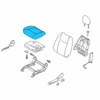 OEM Nissan Leaf Trim & Pad Assembly-Front Seat Cushion Diagram - 87370-3NA3A