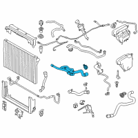 OEM BMW 750Li Coolant Hose Diagram - 17-12-7-647-750