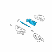 OEM 2010 Ford Fusion Manifold With Converter Gasket Diagram - DG1Z-9448-A