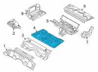 OEM 2022 BMW 430i FRONT TRUNK FLOOR Diagram - 41-00-9-879-531