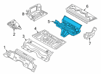 OEM BMW 430i LUGGAGE COMPARTMENT PAN Diagram - 41-00-9-879-528