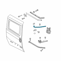 OEM 2017 Ram ProMaster City Sliding Door Hinge Right Diagram - 68329892AA