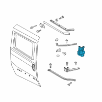 OEM 2016 Ram ProMaster City Sliding Door Roller Diagram - 68404760AA