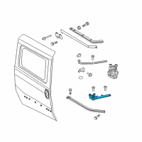 OEM 2020 Ram ProMaster City Sliding Door Hinge Left Diagram - 68340339AA