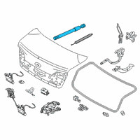 OEM Kia Cadenza Lifter-Trunk Lid Diagram - 81771F6000