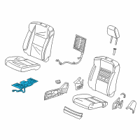 OEM Acura RDX Heater, Right Front Seat Cushion Diagram - 81134-TX4-A21