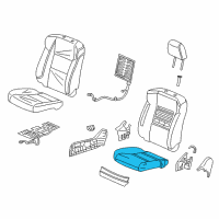 OEM 2014 Acura RDX Pad, Right Front Seat Cushion Diagram - 81137-TX4-A01