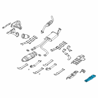OEM Nissan Pathfinder INSULATOR Assembly-Heat, Front Floor Diagram - 74750-4W30B