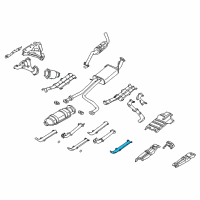 OEM 2003 Infiniti QX4 INSULATOR-Heat Exhaust Tube Front Lower Diagram - 20510-5W01A