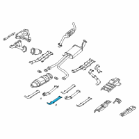 OEM 2003 Infiniti QX4 INSULATOR-Heat Exhaust Tube Front Lower Diagram - 20510-5W00A