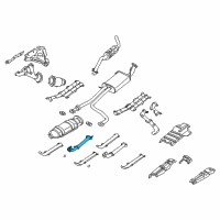 OEM 1998 Nissan Pathfinder Exhaust Tube Assembly, Front Diagram - 20010-1W611