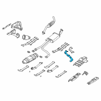OEM Nissan Pathfinder Insulator Assy-Center Tube, Lower Diagram - 20530-5W010