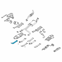 OEM 2004 Nissan Pathfinder INSULATOR-Heat, Exhaust Tube Front Upper Diagram - 20515-5W00A