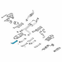 OEM 2003 Infiniti QX4 INSULATOR-Heat, Exhaust Tube Front Upper Diagram - 20515-5W00A