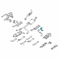 OEM 2004 Nissan Pathfinder INSULATOR Assembly Center Tube, Upper Diagram - 20535-5W01B