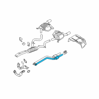 OEM BMW 335is Catalytic Converter Diagram - 18-30-7-592-448