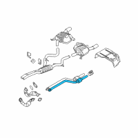 OEM 2007 BMW 335i Catalytic Converter Diagram - 18-30-7-592-448