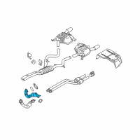 OEM BMW 335xi Catalytic Converter Rear Diagram - 18-30-7-553-595