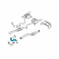 OEM 2007 BMW 335xi Catalytic Converter Rear Diagram - 18-30-7-553-595