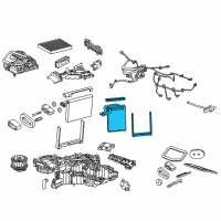 OEM Chevrolet Suburban Heater Core Diagram - 84418887