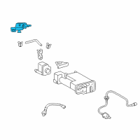 OEM 2018 Lexus GS450h Valve Assy, Vacuum Switching Diagram - 25860-31080