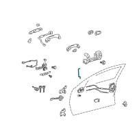 OEM 2006 Toyota Avalon Lock Rod Diagram - 69312-AC030