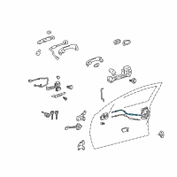 OEM Toyota Avalon Lock Cable Diagram - 69710-AC020