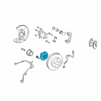 OEM Toyota Prius Front Hub Diagram - 43510-47012