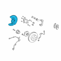 OEM Toyota Prius Splash Shield Diagram - 47781-47021