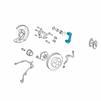 OEM Toyota Prius Caliper Mount Diagram - 47721-12220