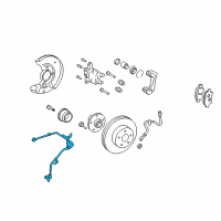 OEM 2009 Toyota Prius Front Speed Sensor Diagram - 89543-47020