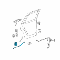 OEM 2012 GMC Sierra 3500 HD Lock Assembly Diagram - 22862037