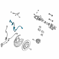 OEM Hyundai Sonata Cable Assembly-ABS.EXT, LH Diagram - 59910-C1000