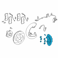 OEM 2017 Lexus RC F Front Passenger Disc Brake Cylinder Assembly Diagram - 47730-0W150