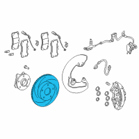 OEM 2020 Lexus RC F Disc, FR Diagram - 43512-0W110