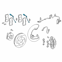 OEM 2020 Lexus RC F Wire Assembly, Pad Wear Diagram - 47770-24030