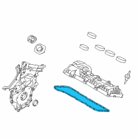 OEM 2014 Ford Police Interceptor Utility Valve Cover Gasket Diagram - AA5Z-6584-A