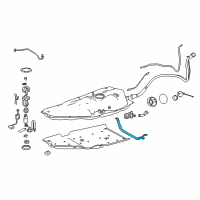 OEM 2017 Toyota Highlander Fuel Tank Strap Diagram - 77602-0E040