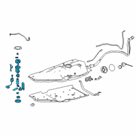 OEM Toyota Highlander Fuel Pump Diagram - 77020-48140