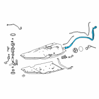 OEM 2017 Toyota Highlander Filler Pipe Diagram - 77201-0E080