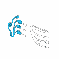 OEM Toyota Sequoia Socket & Wire Diagram - 81555-0C020