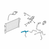 OEM 2009 Dodge Journey Hose-Radiator Outlet Diagram - 5058566AB