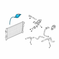 OEM 2015 Dodge Journey Bottle-PRESSURIZED COOLANT Diagram - 5058456AE