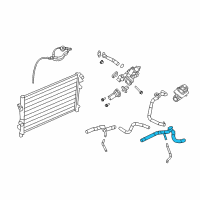 OEM 2012 Dodge Journey Hose-Radiator Inlet Diagram - 5058446AH