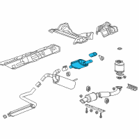 OEM 2016 Buick Verano Rear Muffler Diagram - 22846891