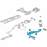 OEM 2014 Buick Verano Converter & Pipe Diagram - 23160261