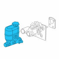 OEM Hummer Cylinder Asm, Brake Master Diagram - 19209243