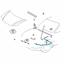 Genuine Toyota Release Cable diagram