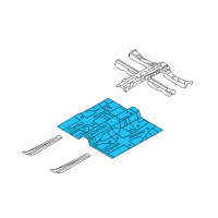 OEM Hyundai Sonata Panel Assembly-Center Floor Diagram - 65110-3S000