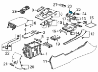 OEM 2022 Honda Civic HOLDER ASSY- (2 USB) Diagram - 8A360-TVA-A01